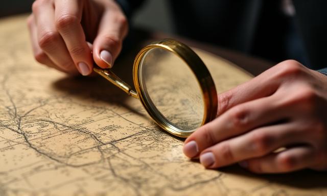 Analyse de cartes anciennes au microscope