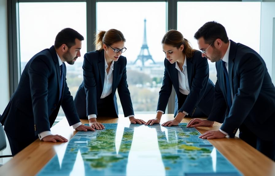 L'équipe fondatrice de Terramap Law en session de travail